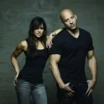 Michelle Rodriguez and Vin Diesel