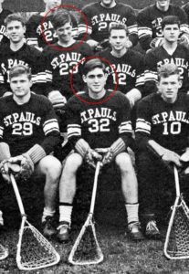Robert Mueller and John Kerry (front) in the Lacrosse Team of their school
