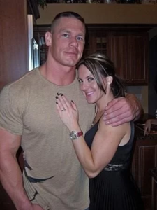John Cena with his Wife