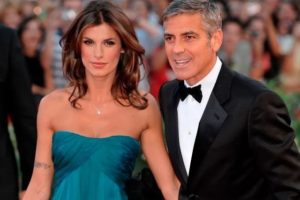 George Clooney with Elisabetta Canalis