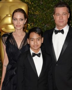 Angelina Jolie with son Maddox