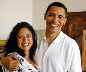Barack Obama with his Sister Maya Soetoro-Ng