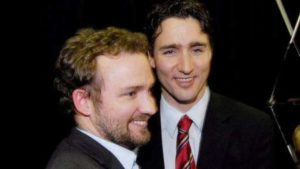 Justin Trudeau with his brother Alexandre Trudeau