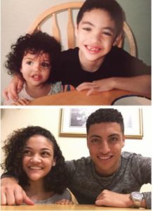 Laurie Hernandez with her brother Marcus
