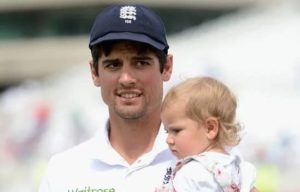 Alastair Cook with his Kids