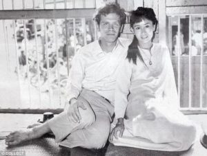 Aung San Suu Kyi with Michael Aris