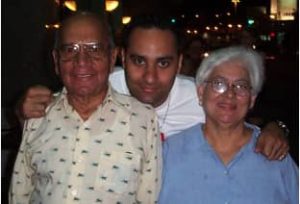 Russell Peters with his Parents