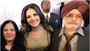 Sunny Leone with her Parents