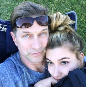 Hailey Baldwin with her Father