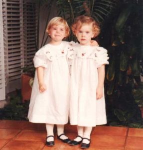 Jenna Bush Hager with her twin sister Barbara