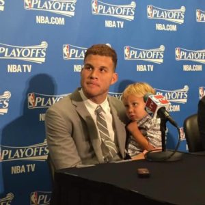 Blake Griffin with his Son