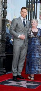 Chris Pratt with his Mother