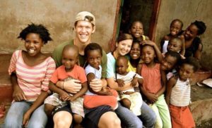 Clayton Kershaw with orphanage in Nambia