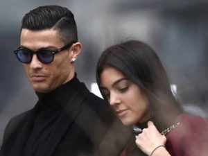 Cristiano Ronaldo with Georgina Rodriguez