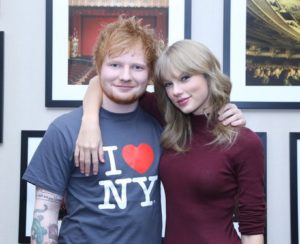 Ed Sheeran with Taylor Swift