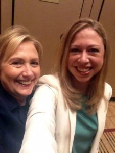 Hillary Clinton with Chelsea Clinton