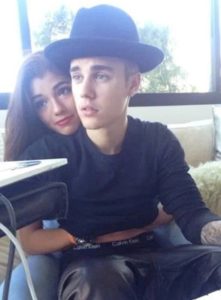 Justin Bieber with Alyssa Arce