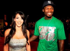 Kim Kardashian with 50 Cent
