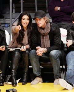 Kim Kardashian with Gabriel Aubry