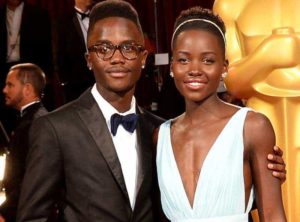 Lupita Nyong’o with her Brother