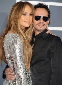 Jennifer Lopez with Marc Anthony