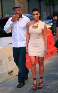 Kim Kardashian with Miles Austin