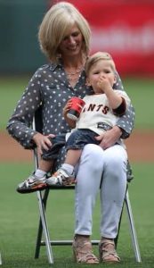 Buster Posey with his Mother