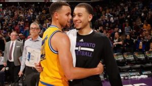 Stephen Curry with his Brother Seth Curry