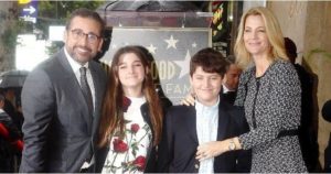 Steve Carell with his Kids & Wife