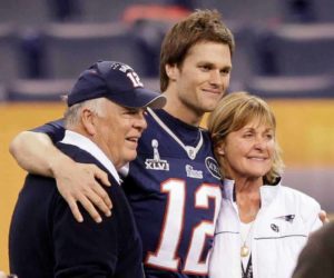 Tom Brady with his Parents