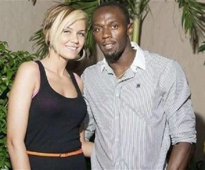 Usain Bolt with Lubica Kucerova