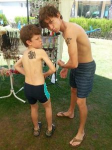 Tom Holland with his brother Paddy Holland