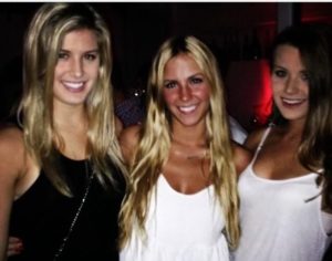 Eugenie Bouchard with her sisters