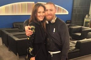 Conor McGregor with his girlfriend