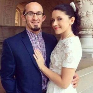 Adrian Neville with wife Natalie
