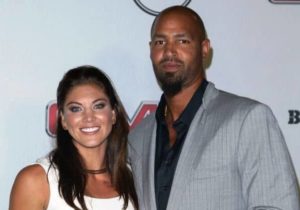 Hope Solo with her husband Jerramy Stevens