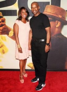 Denzel with his wife Pauletta Pearson