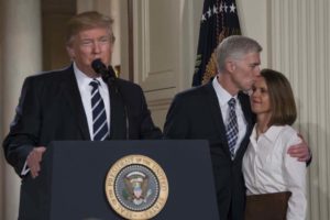 Donald Trump nominated Gorsuch as Associate Justice of the Supreme Court