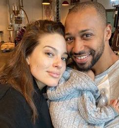 Ashley Graham with her Husband & Son