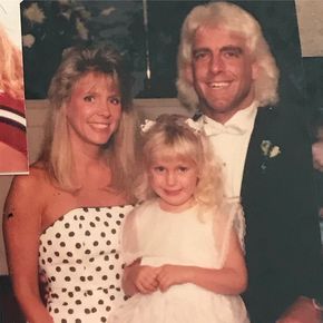 Elizabeth Flair with her ex-husband & kids