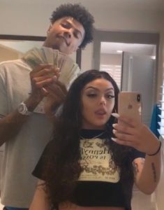 Blueface with his ex-girlfriend Jaidyn