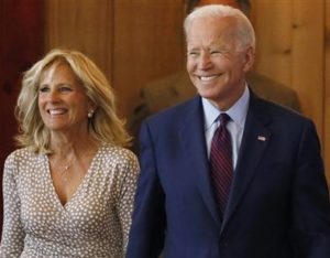 Joe Biden with his wife Jill