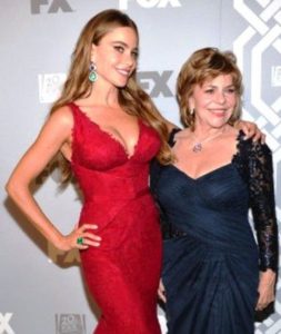 Sofía Vergara with her mother