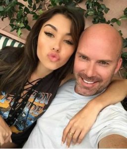 Madison Beer with his father