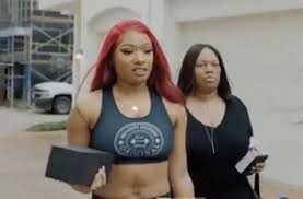 Megan Thee Stallion with her mother