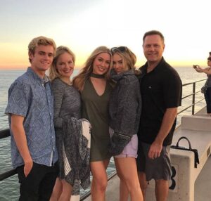 Cassie Randolph with her family