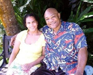 George Foreman with Andrea Skeete