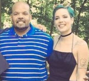 Halsey with her father