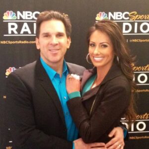 Holly Sonders with her husband