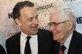 Tom Hanks with his father